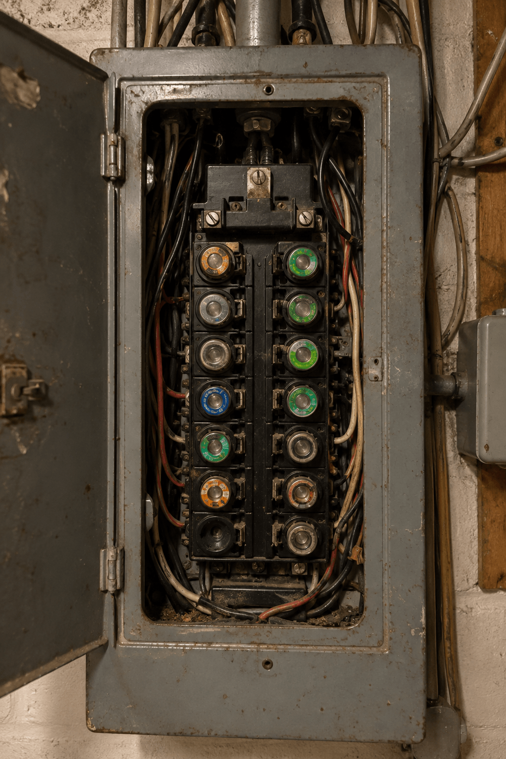 Hazardous Old Panel Before